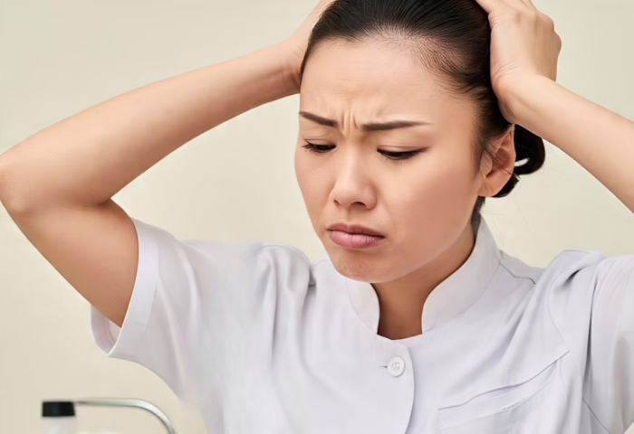 beautician-frustrasi